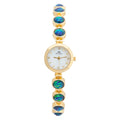 Luca Poedagar® Iris women's watch in Gold, front view