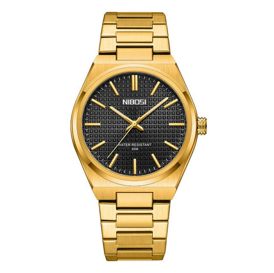 Nibosi Golden Black Dial