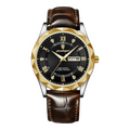 Luca Poedagar® Atelier men's watch in Obsidian - Gold, front view