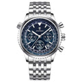 Luca Poedagar® Escale men's watch in Blue, front view