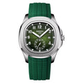 Luca Poedagar® Riviera men's watch in Green, front view