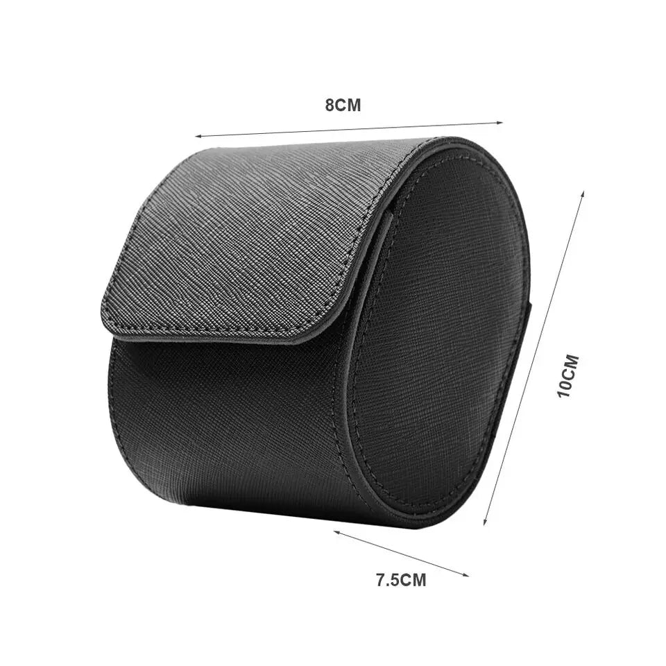 Luca Poedagar® Single Watch Roll, angled view